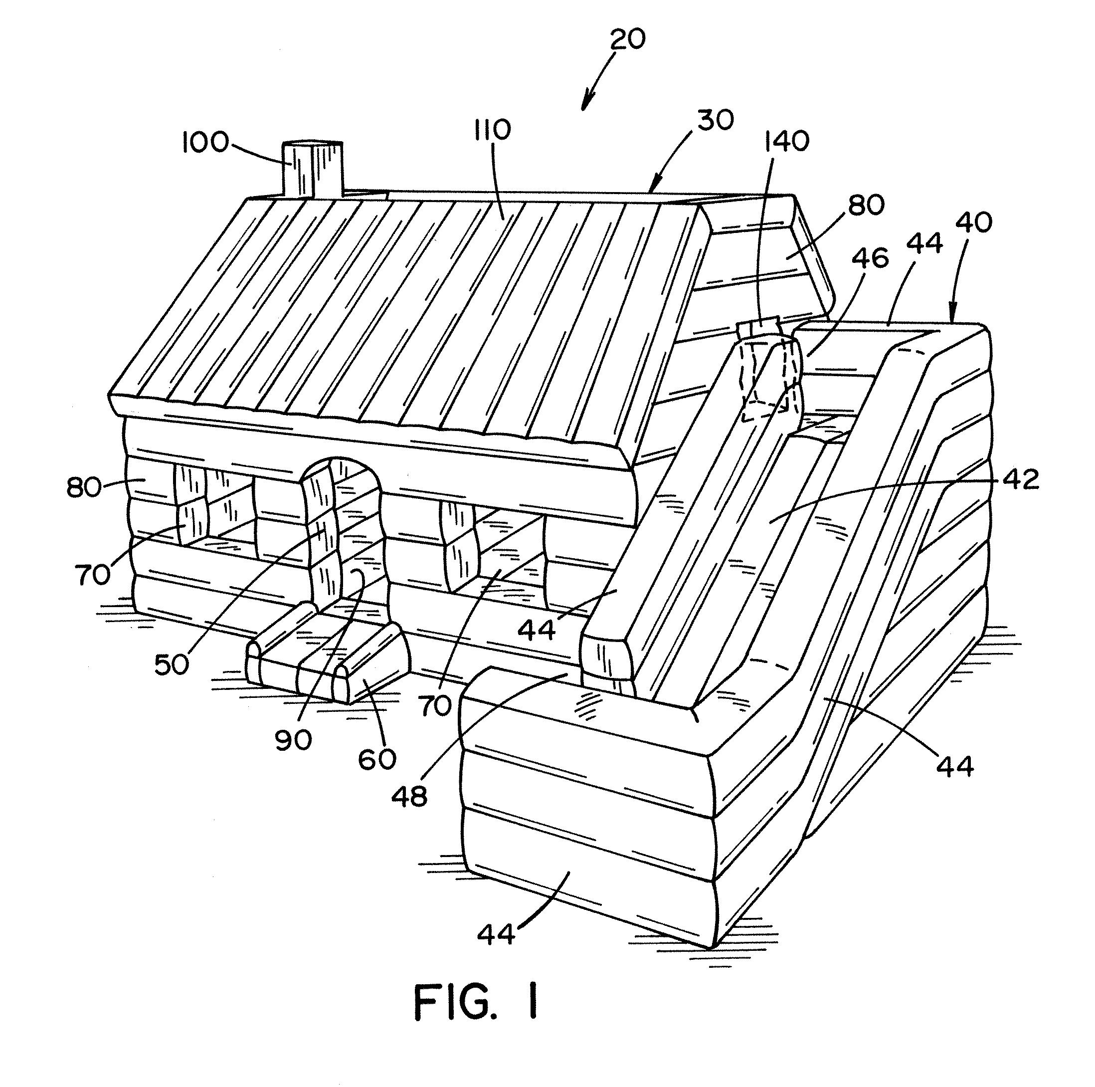 Inflatable educational structure