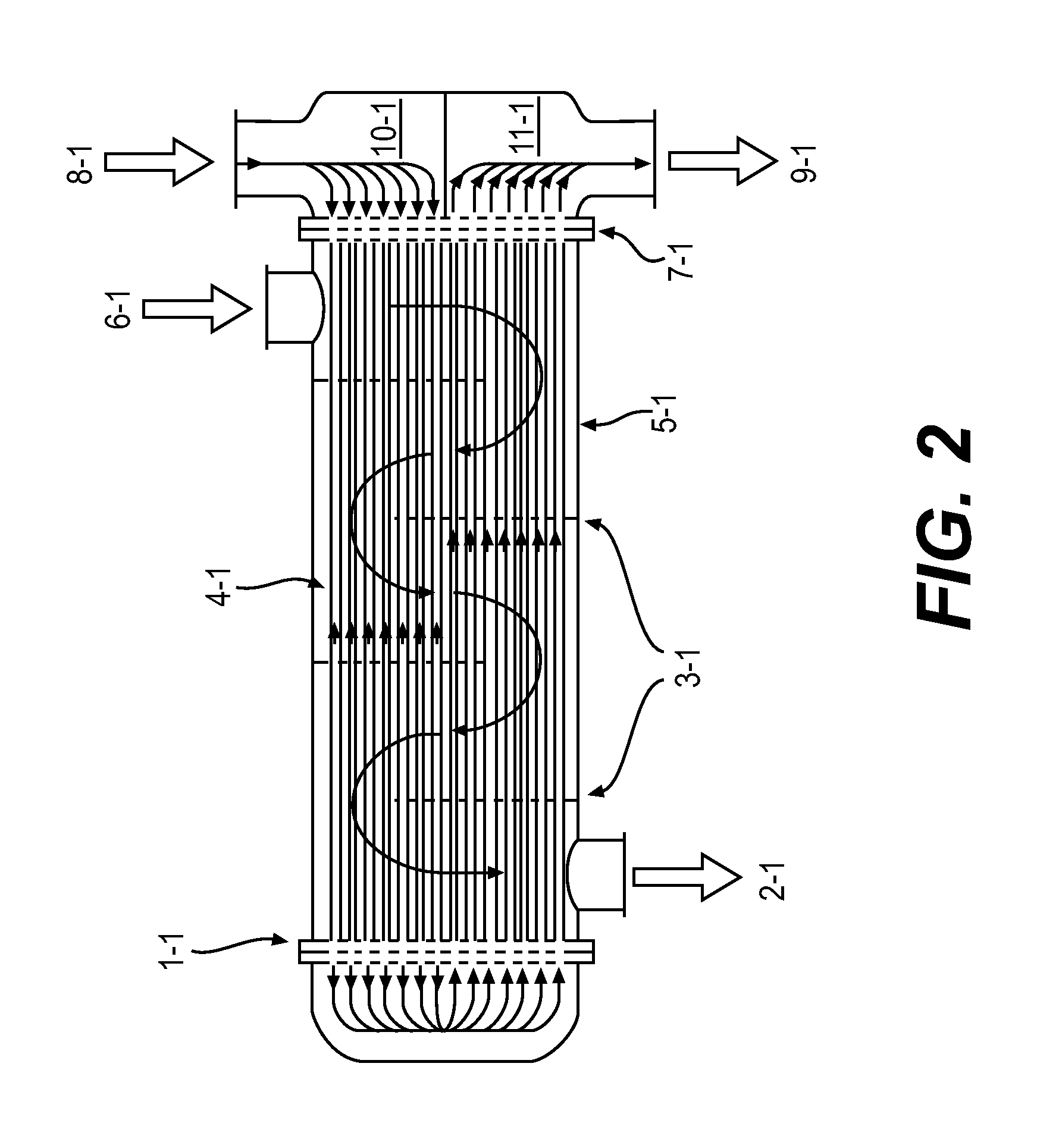 Cleaning system for tube and shell heat exchanger