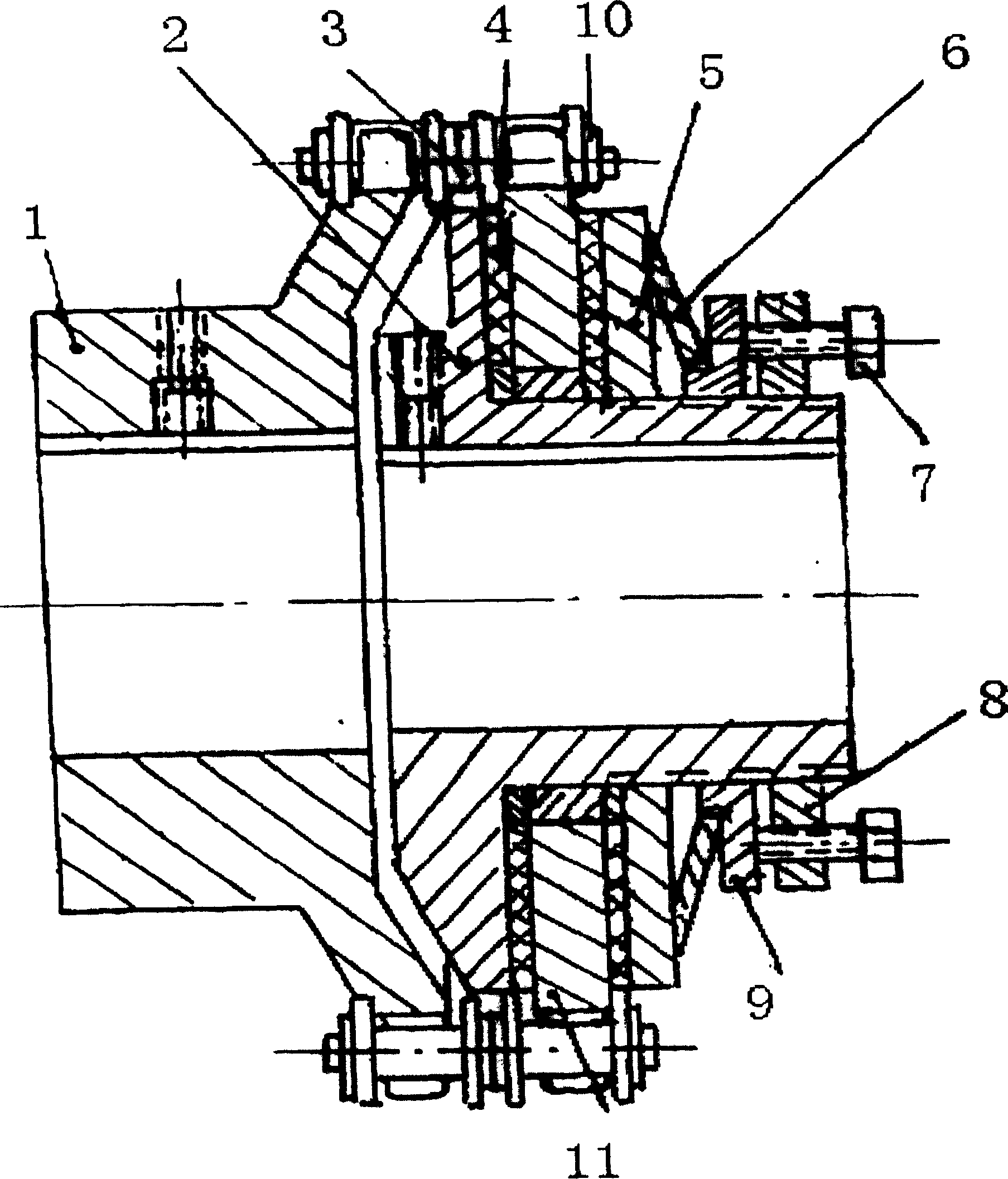 Coupler with double-row chains