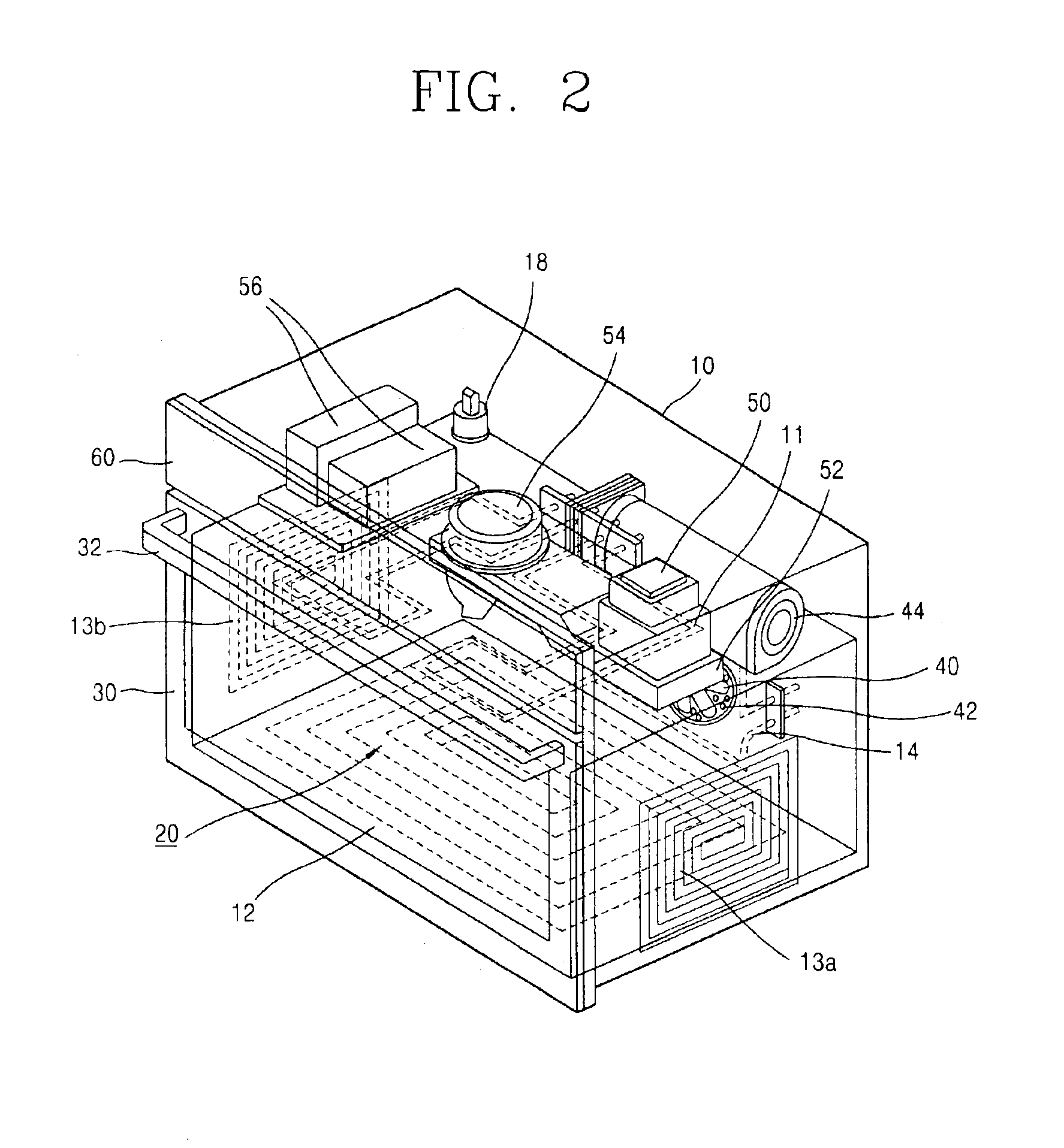 Electric oven applying an induction heating at both sides of the cavity