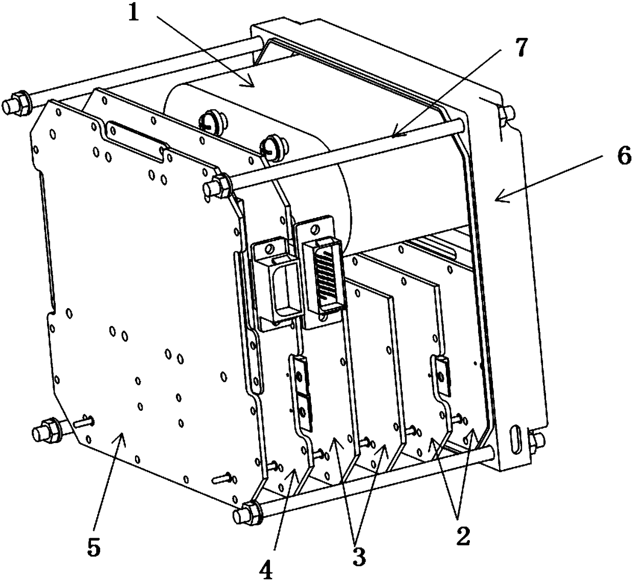 Component space radiation effect detection device