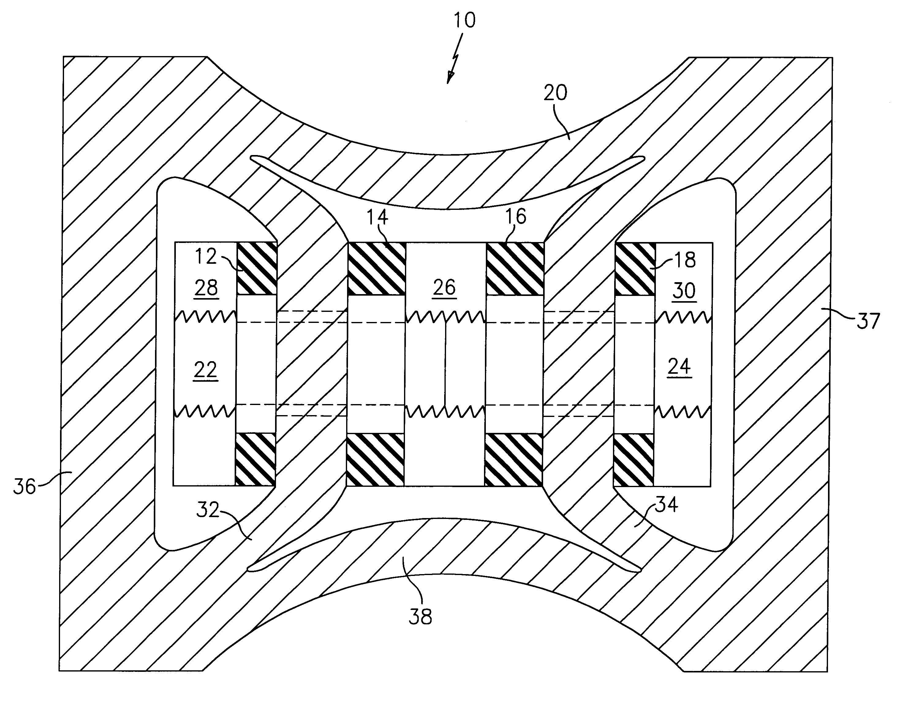 Doubly resonant push-pull flextensional