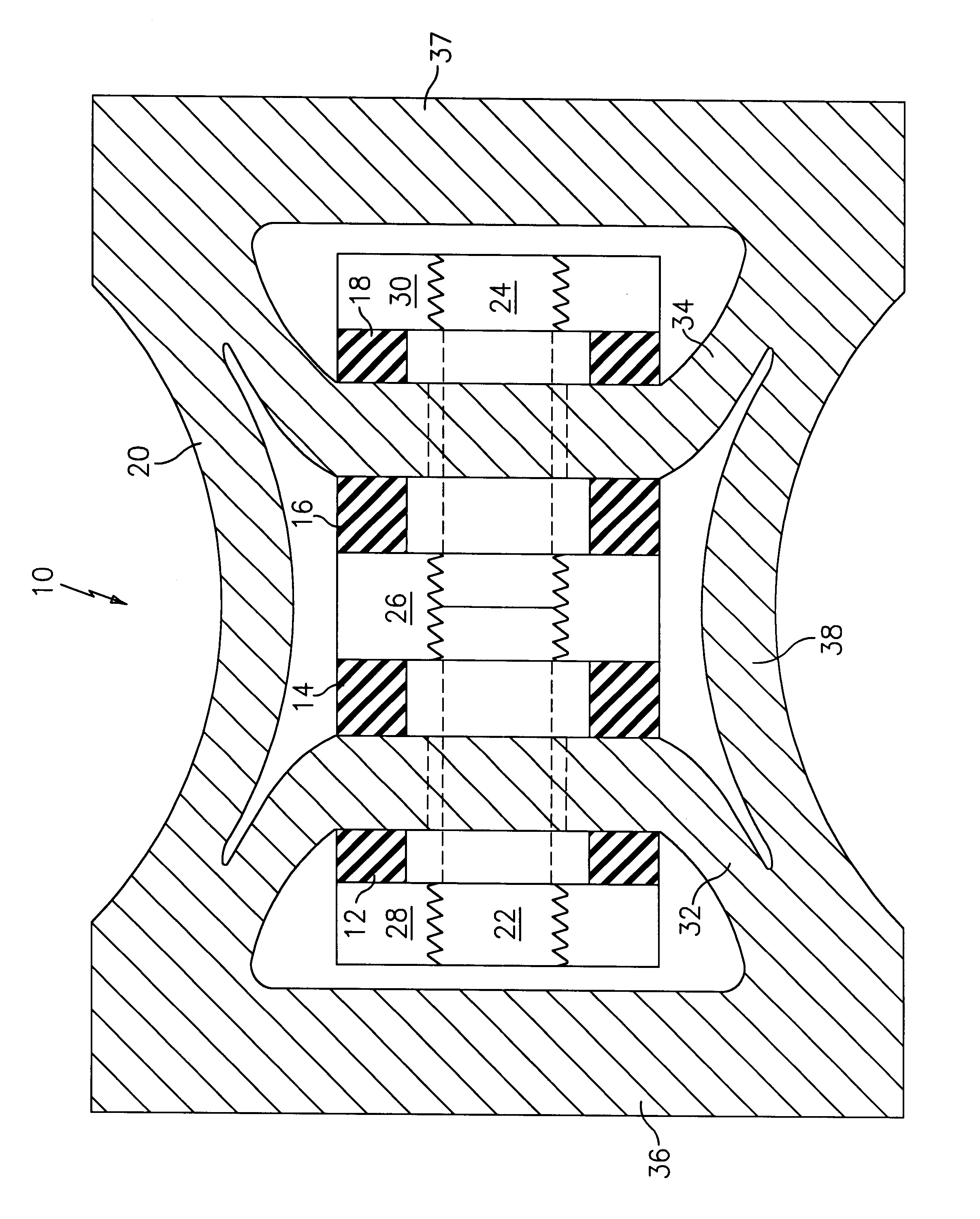 Doubly resonant push-pull flextensional