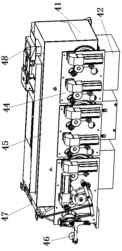 Noodle cooking device of instant noodle making and selling machine