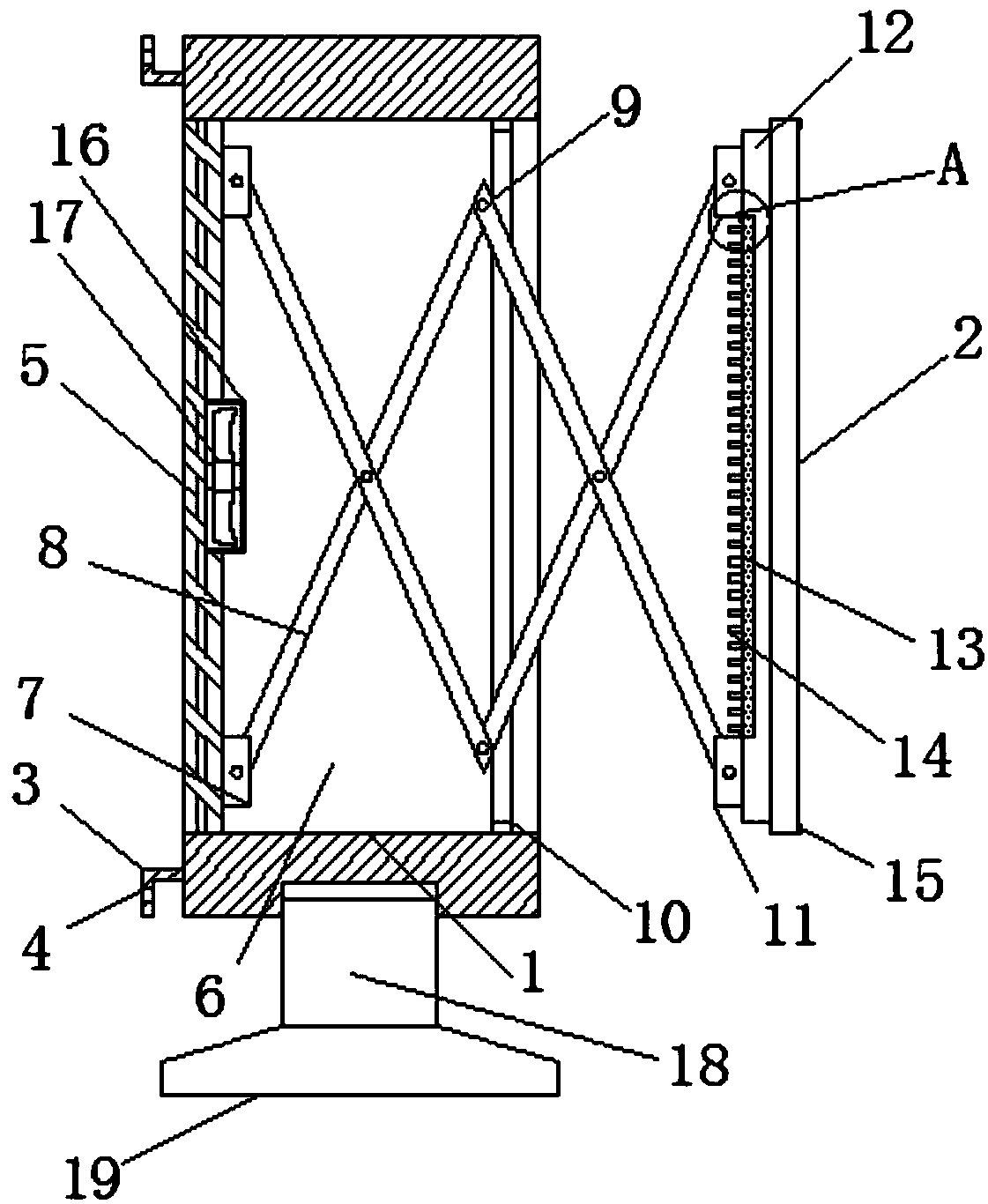 Vehicle-mounted navigator heat dissipating device