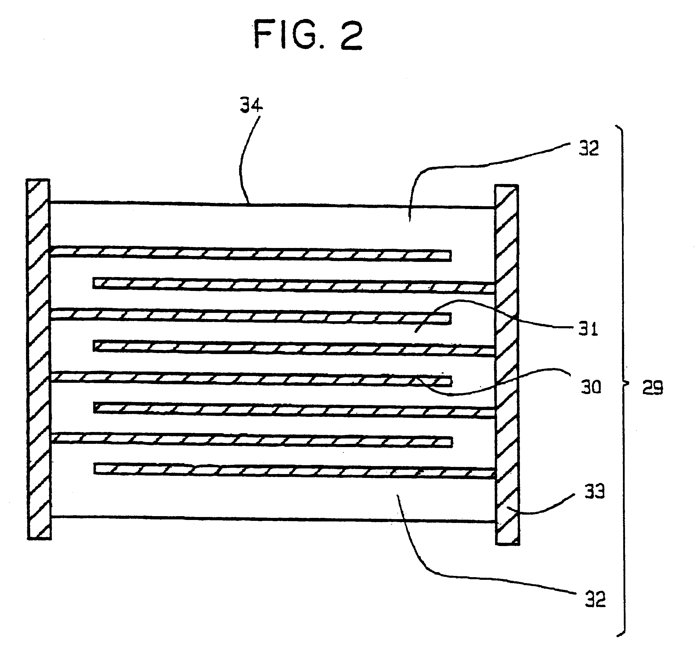 Process and apparatus for producing a laminate for electronic parts