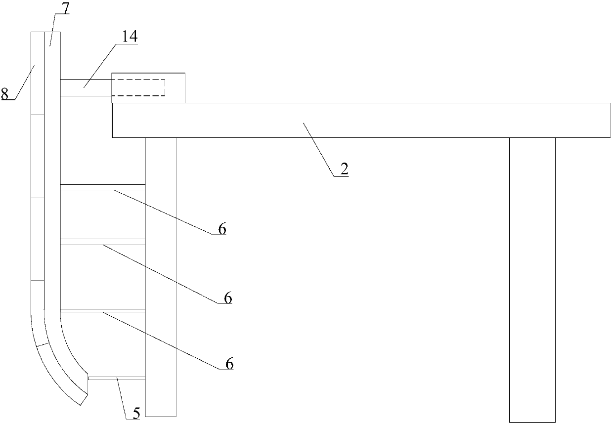 Movable type trolley for bored tunnel construction and construction method of movable type trolley