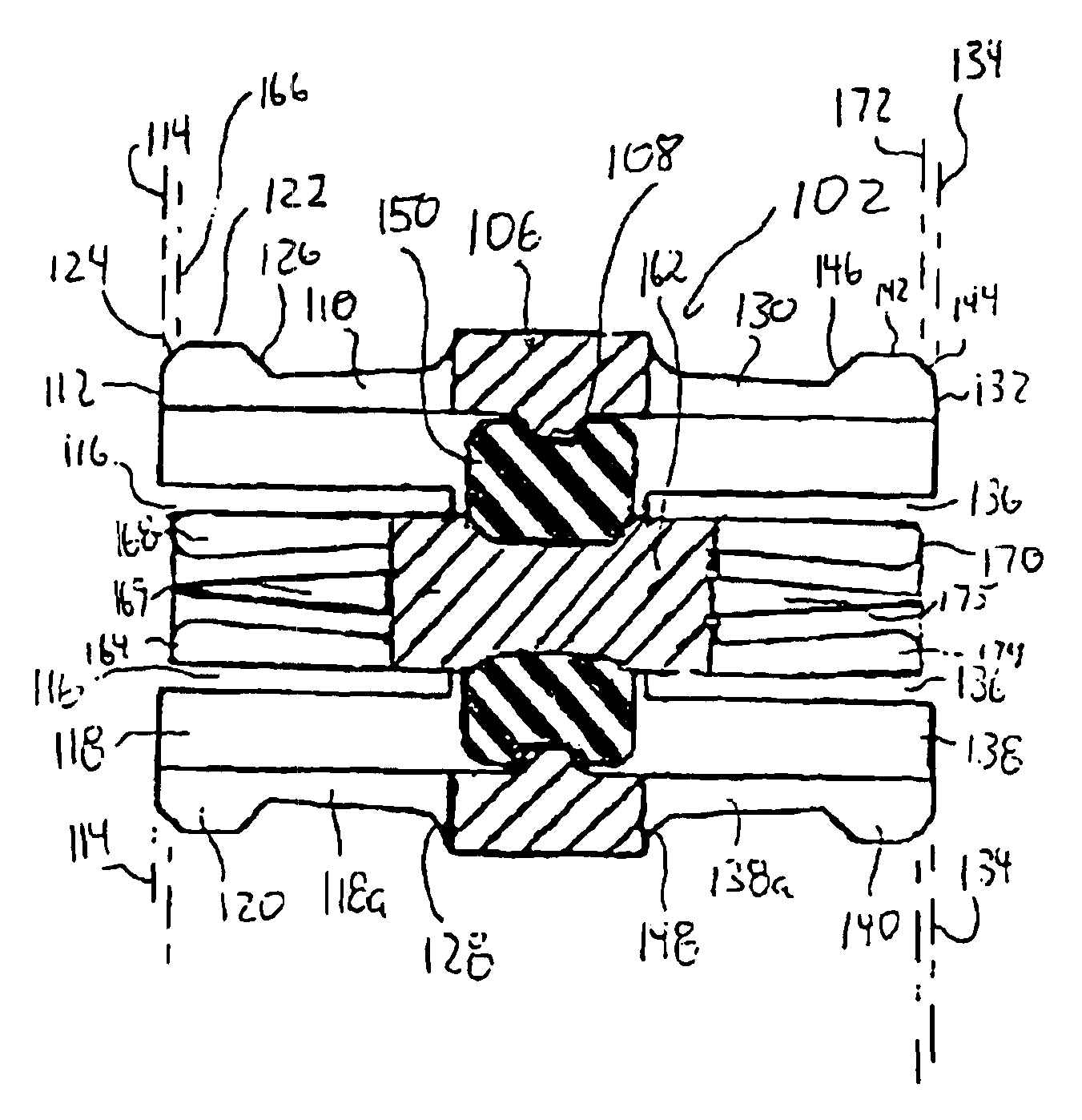 High frequency, blind mate, coaxial interconnect