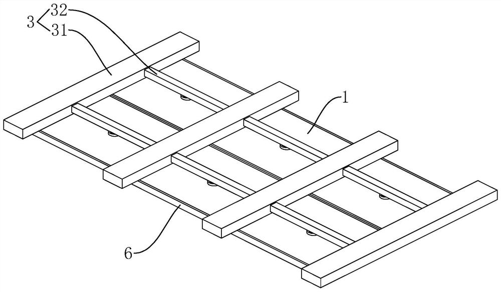 Prefabricated assembly type suspended ceiling structure and construction method