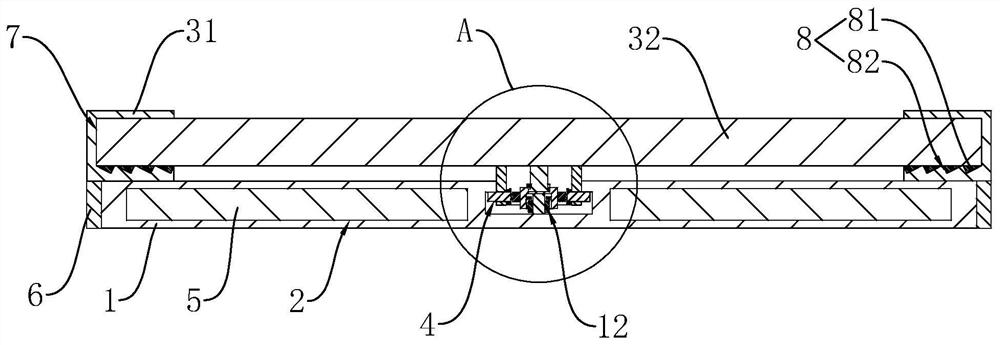 Prefabricated assembly type suspended ceiling structure and construction method