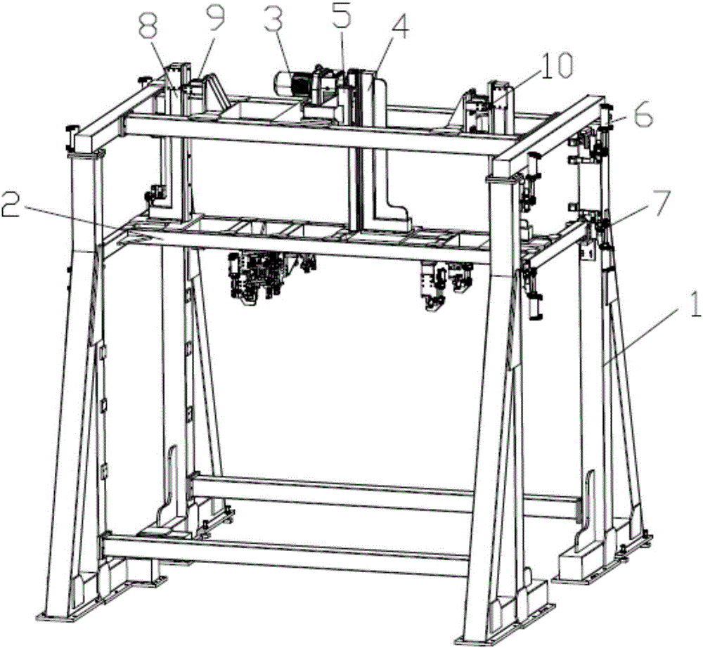 Lifting gantry structure