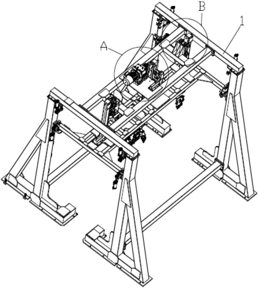 Lifting gantry structure