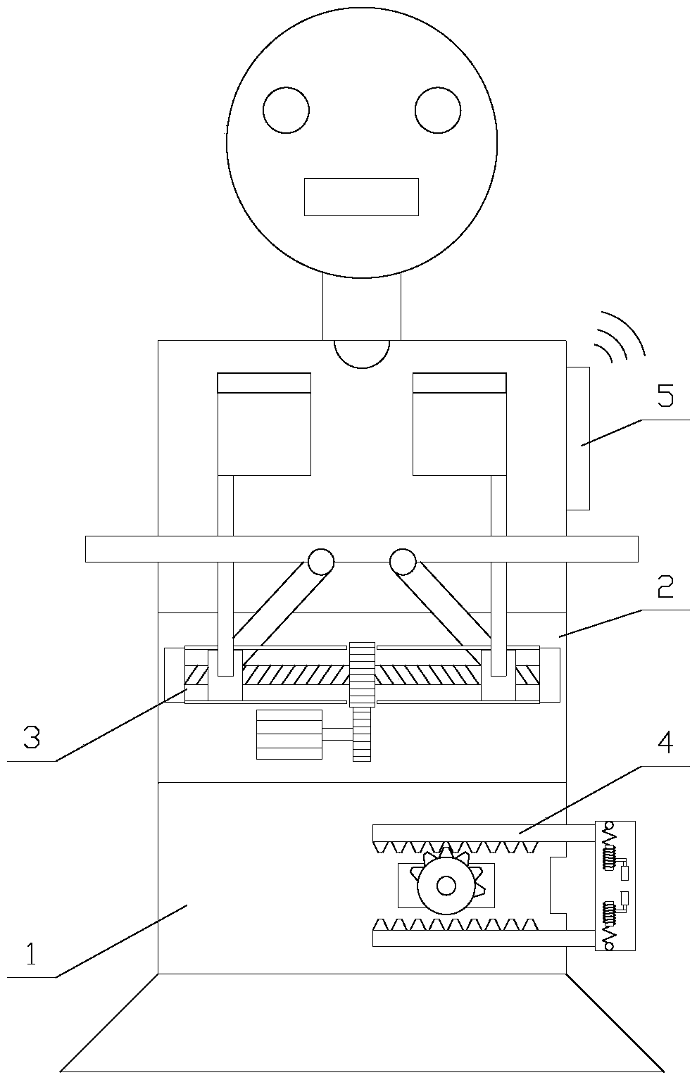 Food delivery robot with high safety factor based on Internet of Things