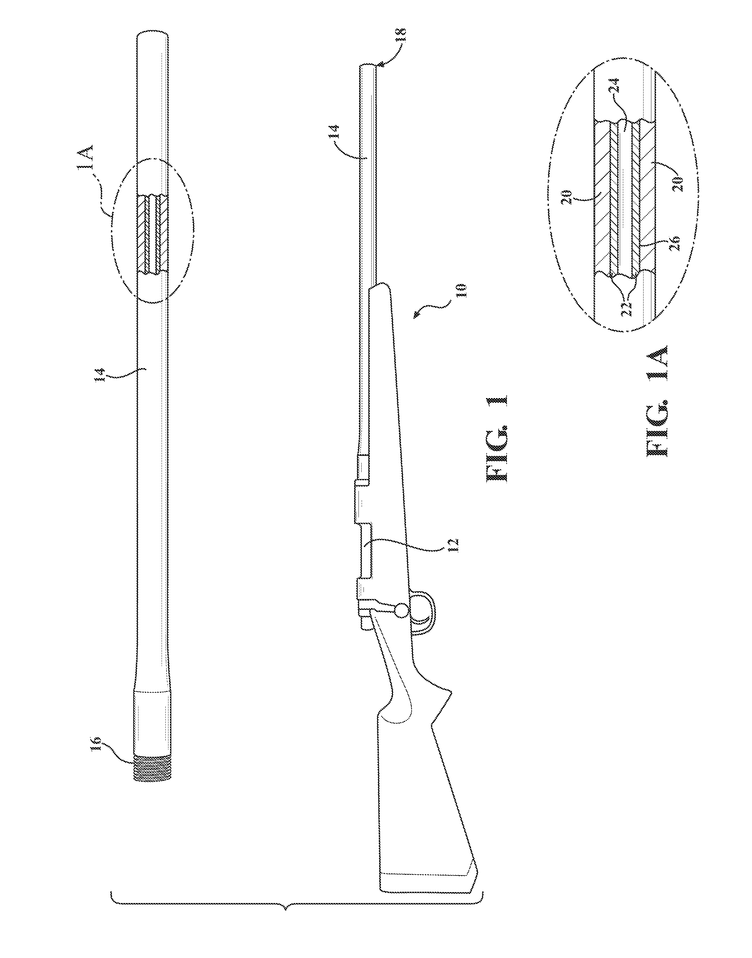 High temperature composite projectile barrel