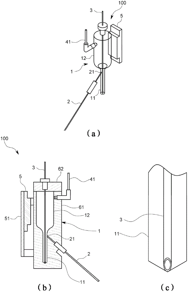 Sample liquid metering device