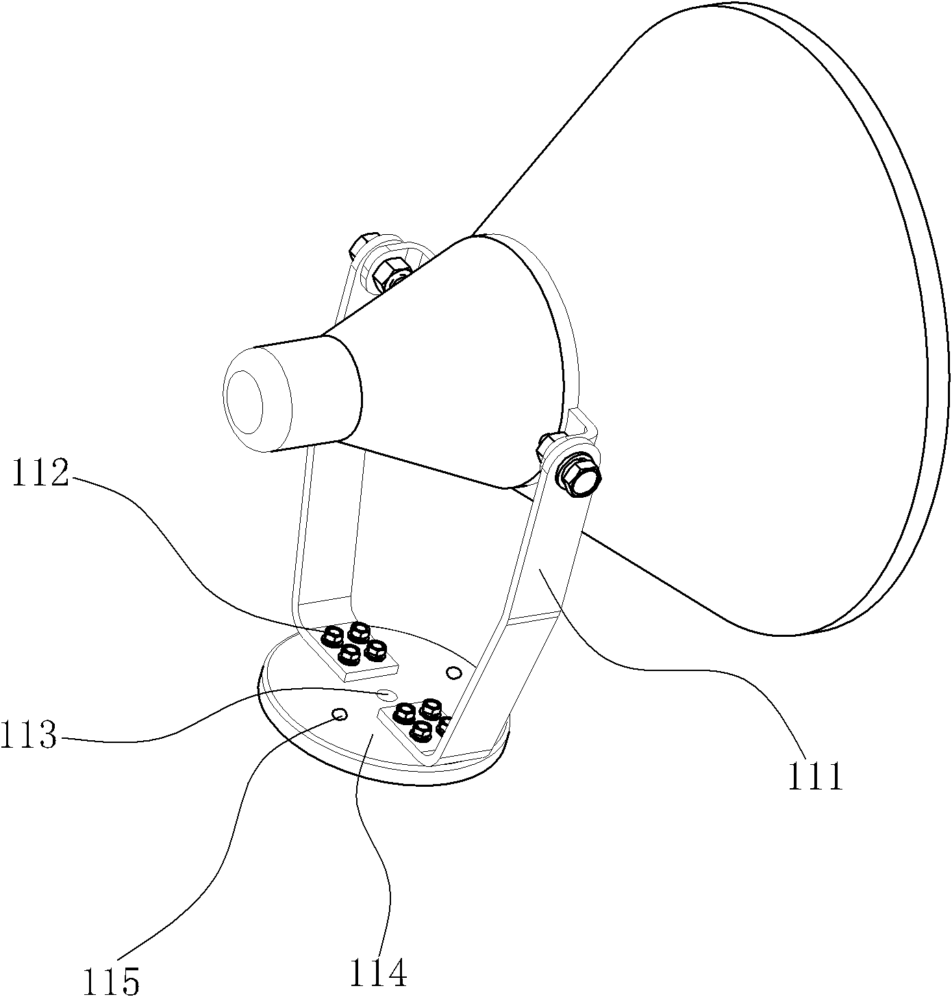 Adjusting device and projection lamp with adjusting device