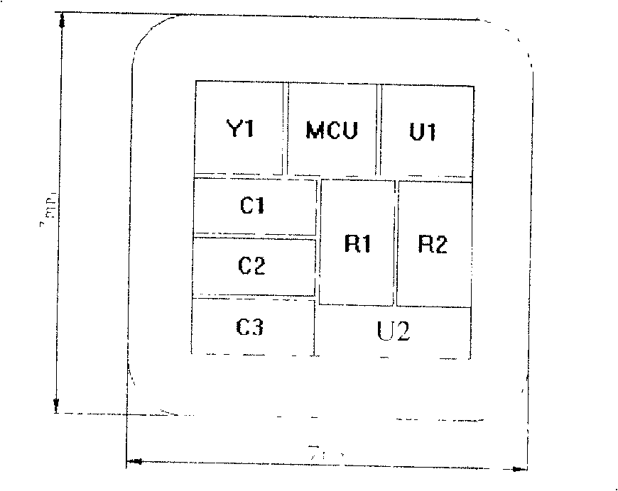 Bare chip building block packaging method