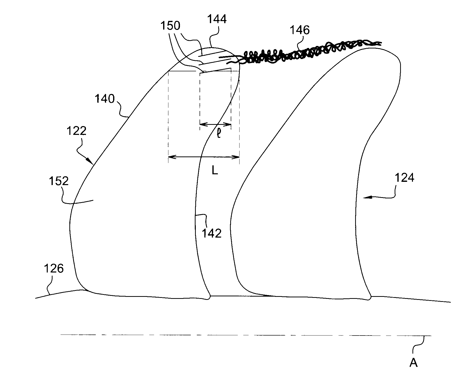 Turbomachine having an unducted fan provided with air guide means