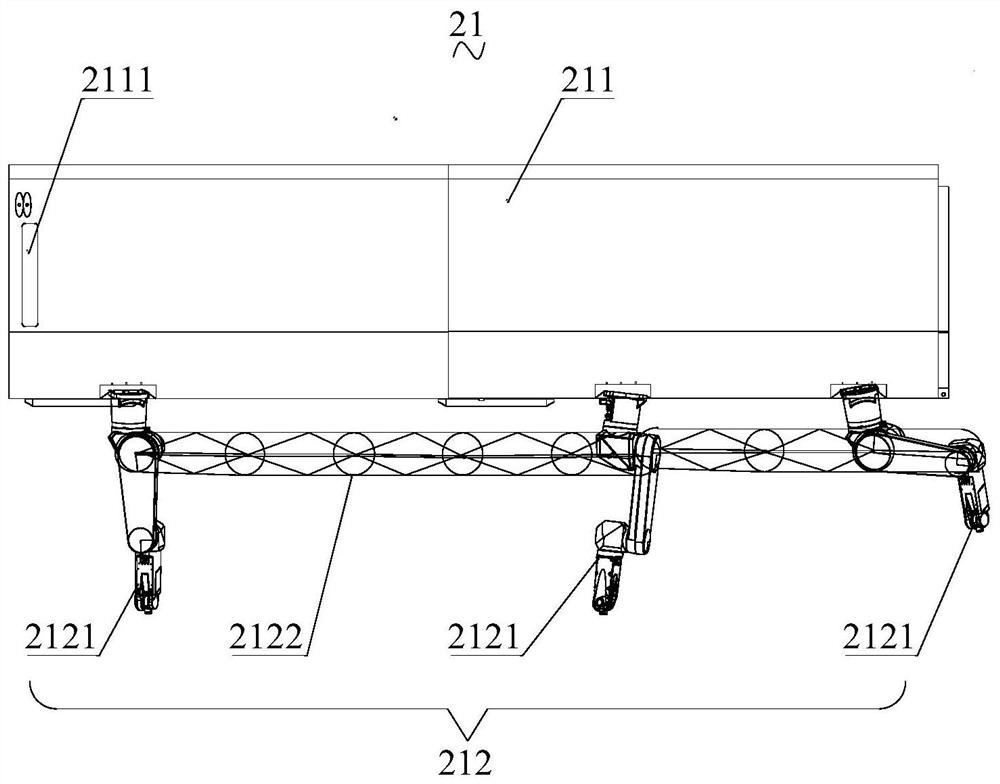 Multi-segment bendable plug-in modular platform for u-rib interior construction