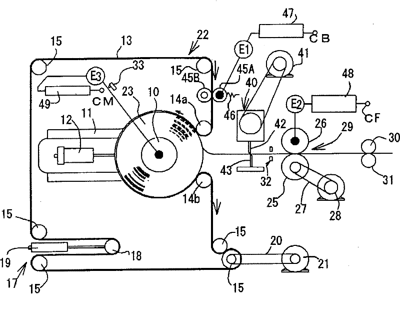 Device for producing iron core