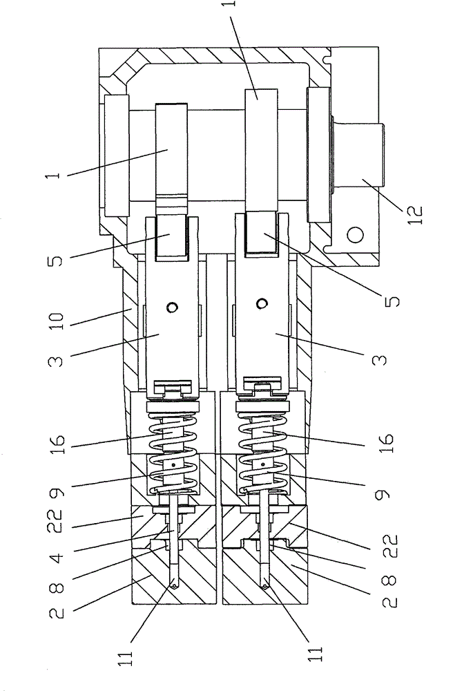 Liquid chromatography high-pressure parallel cam pump