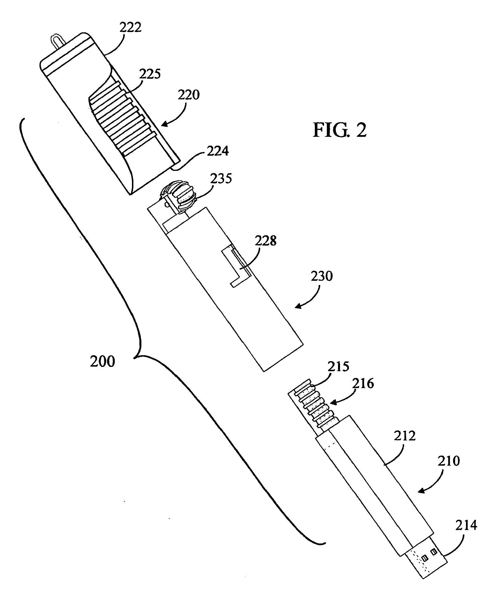 Retractable USB stick