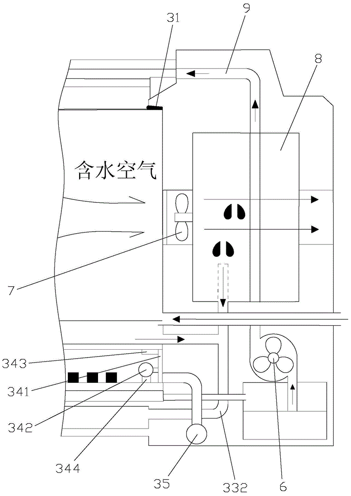 Solar sea water desalination device