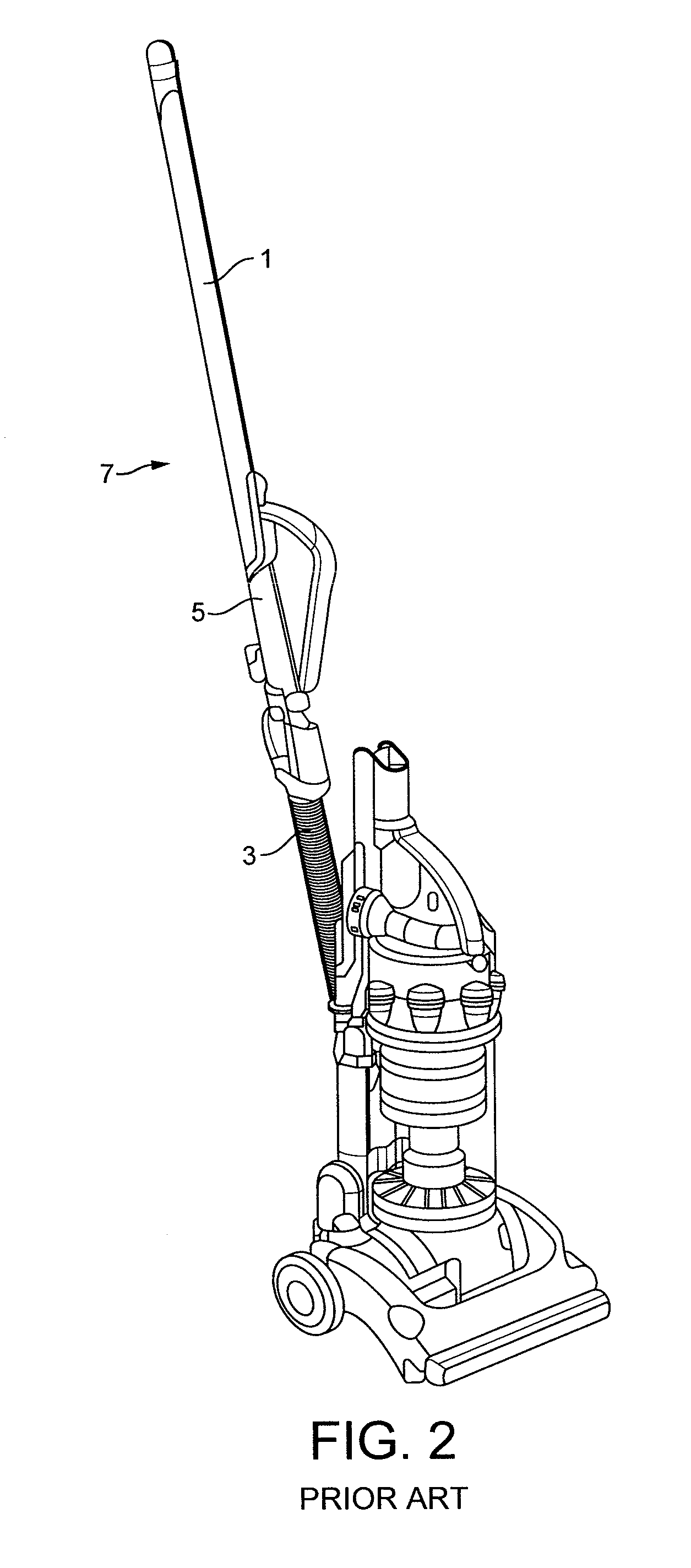 Upright vacuum cleaner