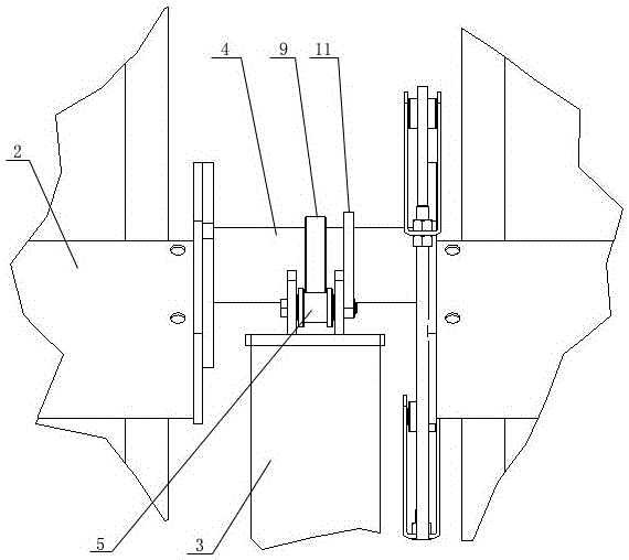 Supporting structure for solar flat single shaft tracking system