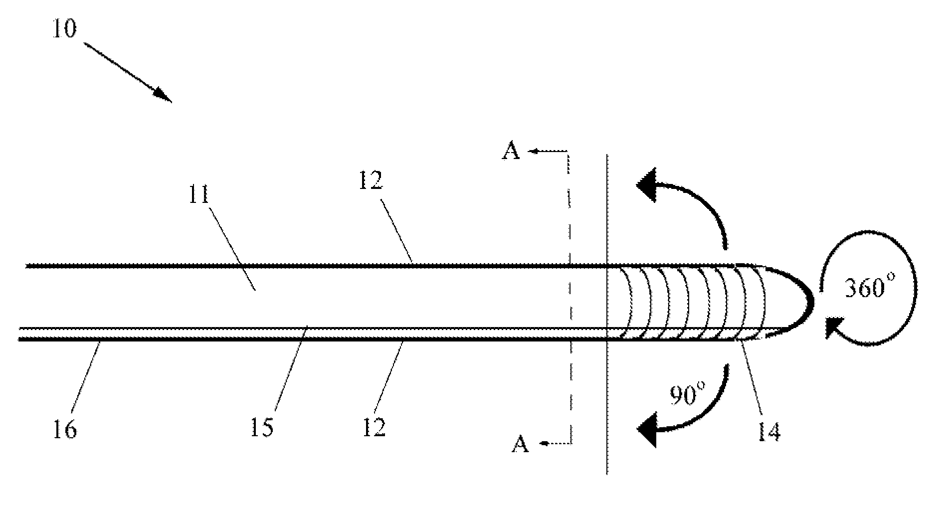 Flexible cryogenic probe tip