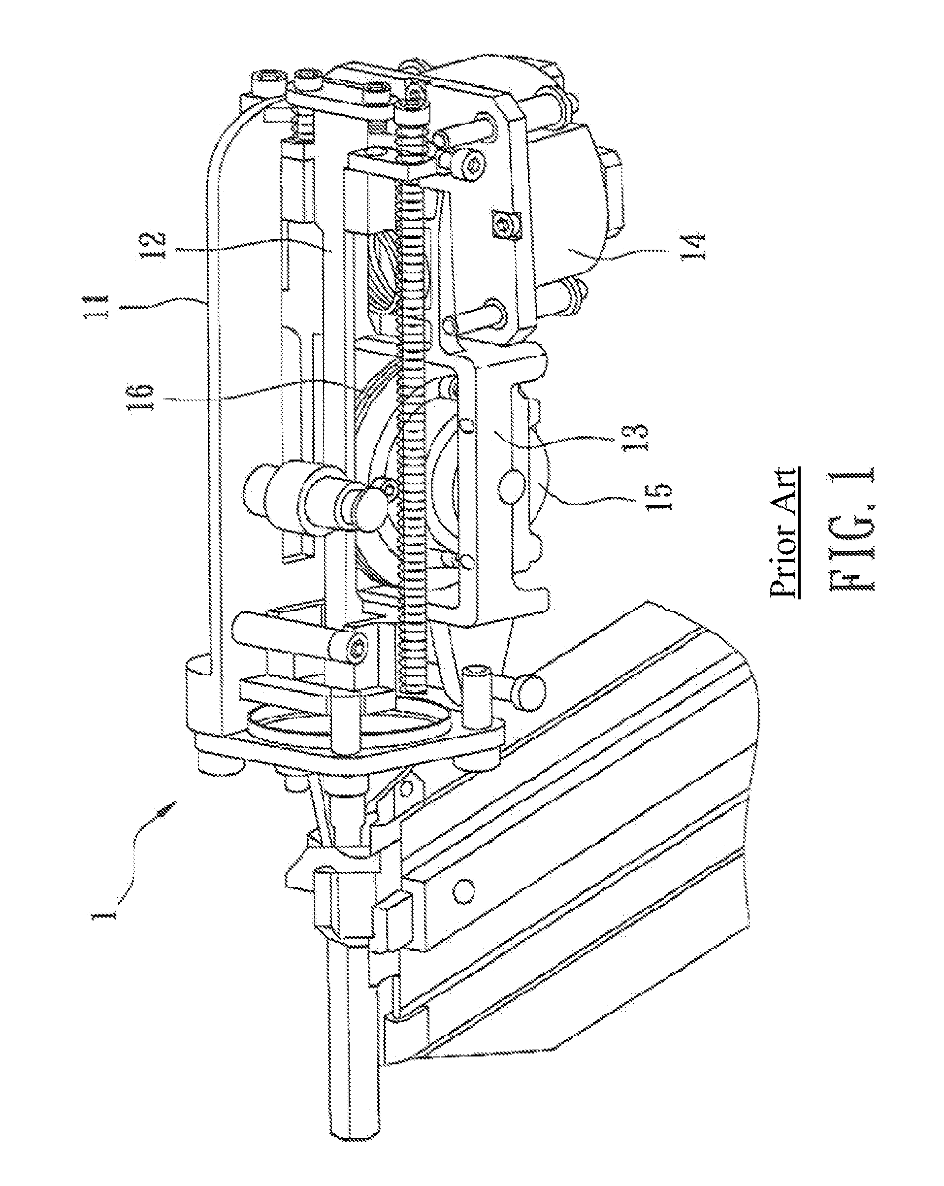 Floating impact apparatus for electrical nail gun