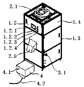 Intermittent granulation material automatic weighing device