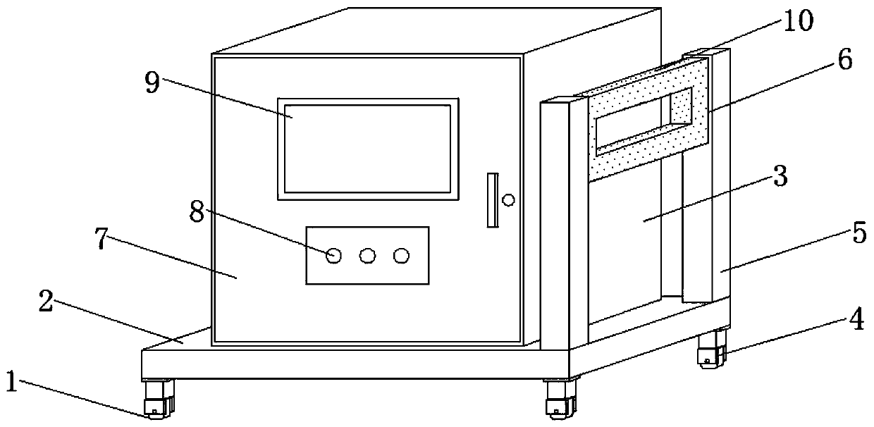 An energy-saving material stacking and carrying device