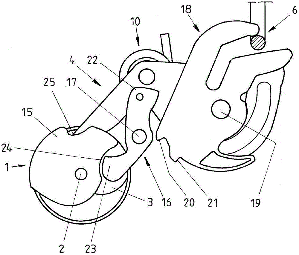 Closing device having a control disk and method for closing a hood by means of such a closing device