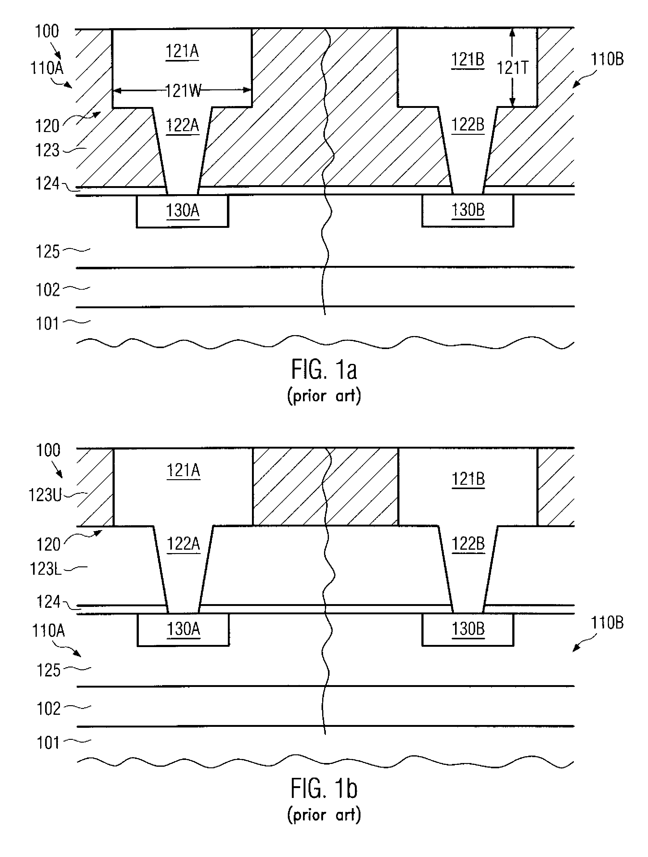 Metallization layer of a semiconductor device having differently thick metal lines and a method of forming the same