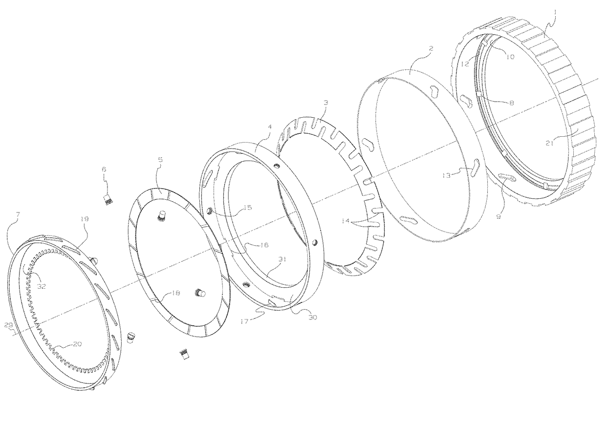 Mechanically disengaging overrunning clutch