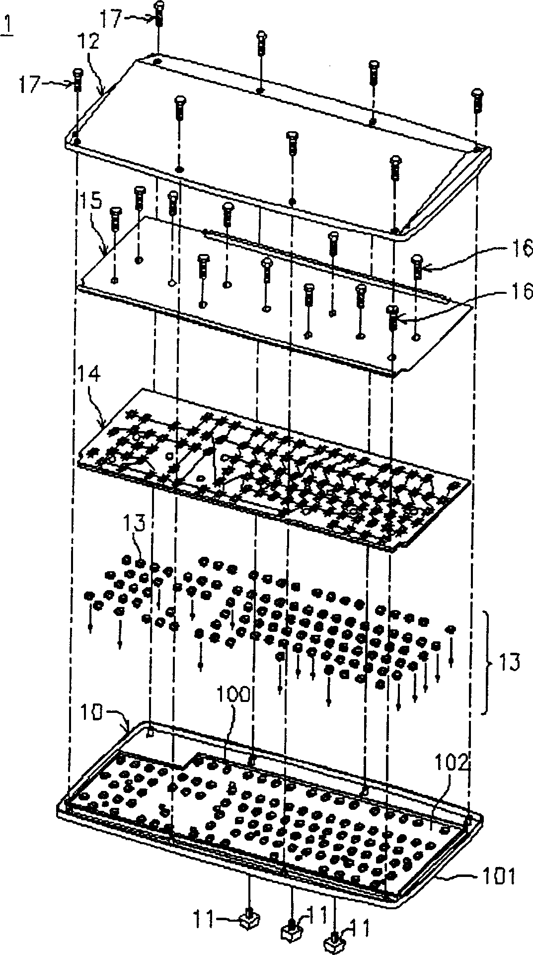 Light modulating keyboard and computer apparatus