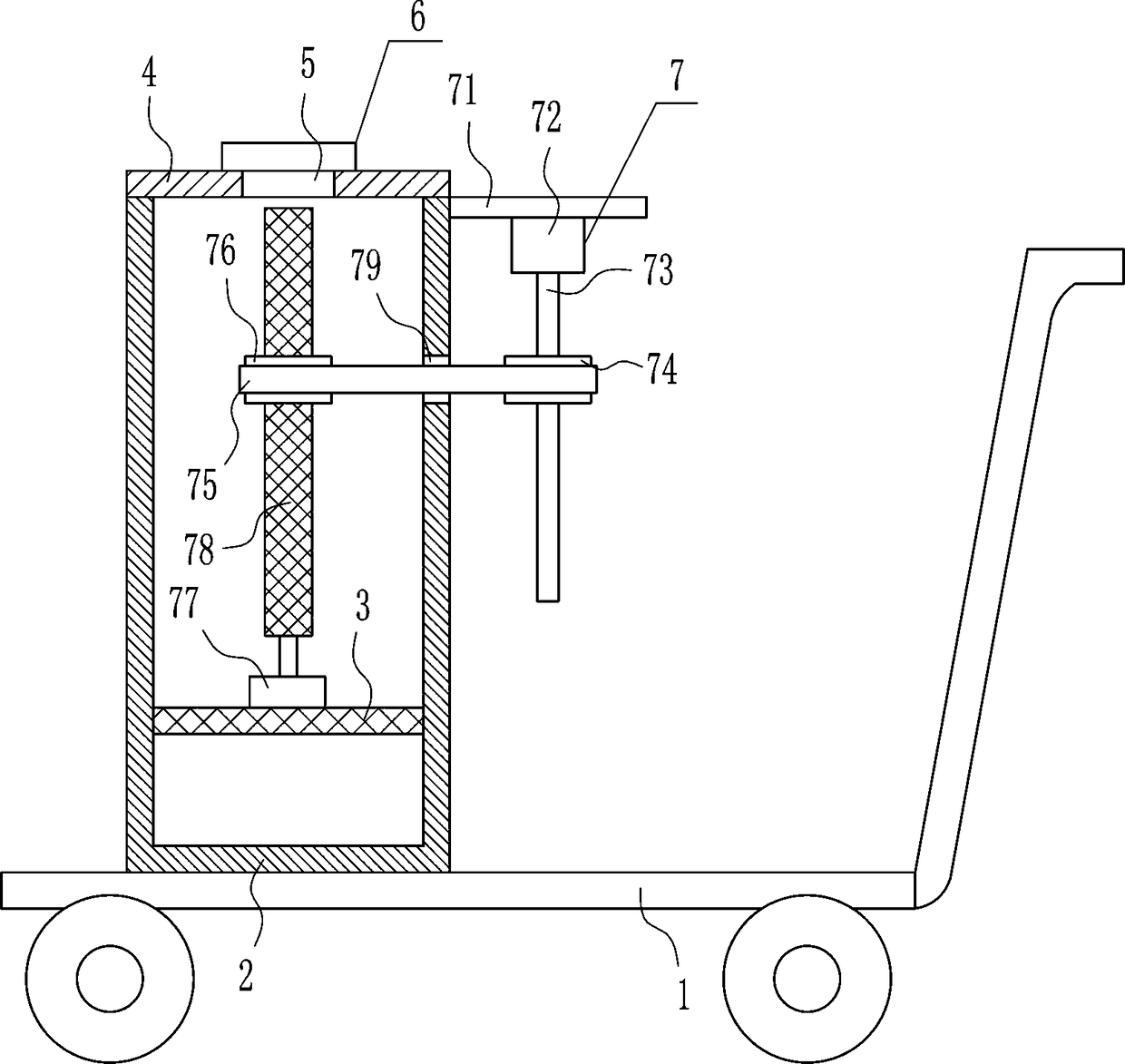 Agricultural sugarcane cleaning machine