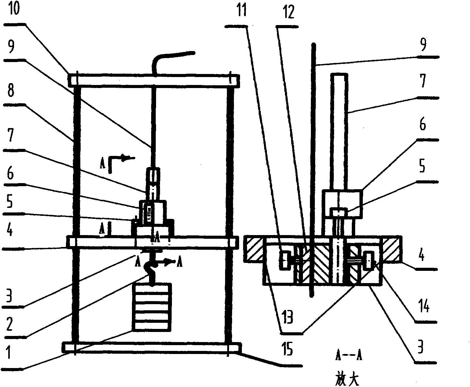 Young's elastic modulus tester with vernier depth gauge