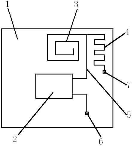 Ultrahigh frequency smart tag chip with built-in antenna