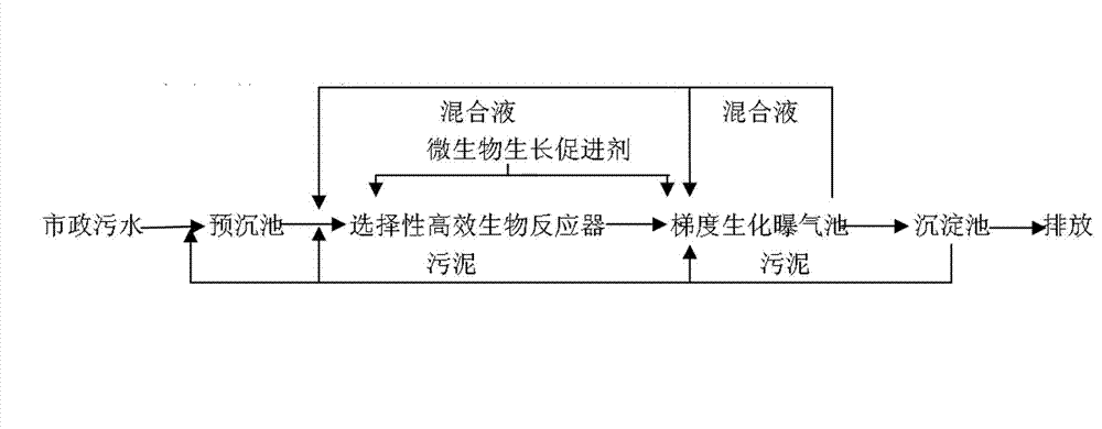 BRGA (Biological Rotating Gradient Aeration) municipal wastewater treatment method