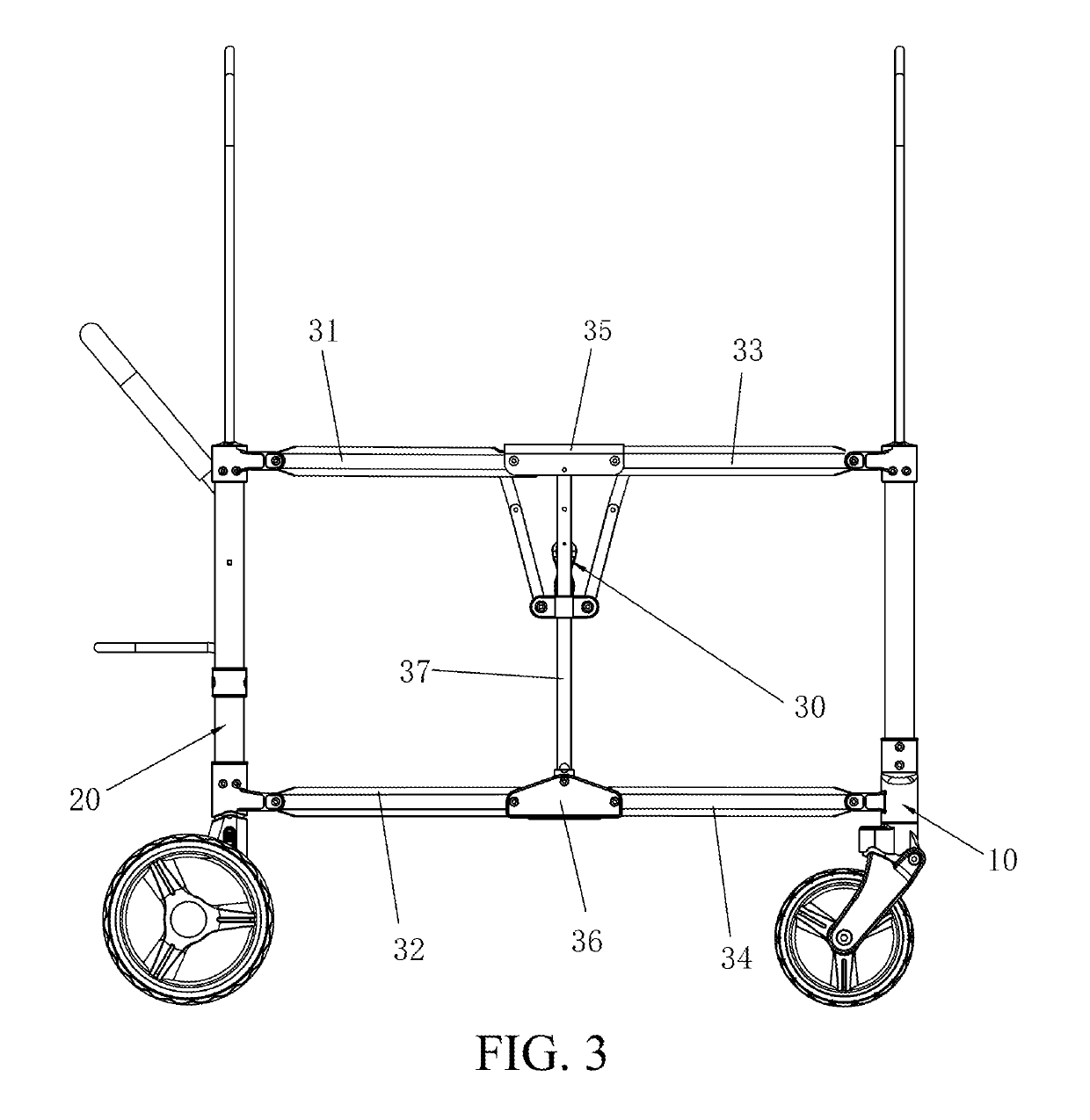 Foldable baby stroller