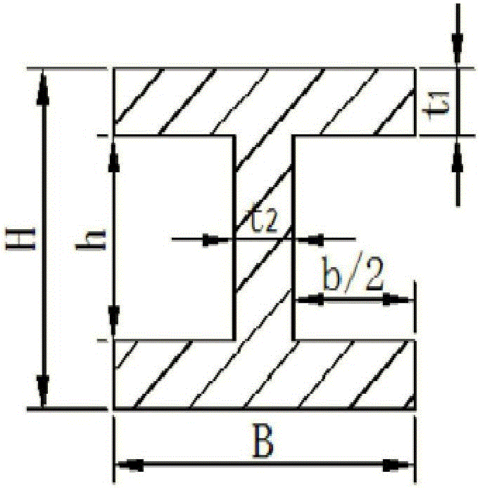 Vibration based I-beam mechanical parameter nondestructive testing method