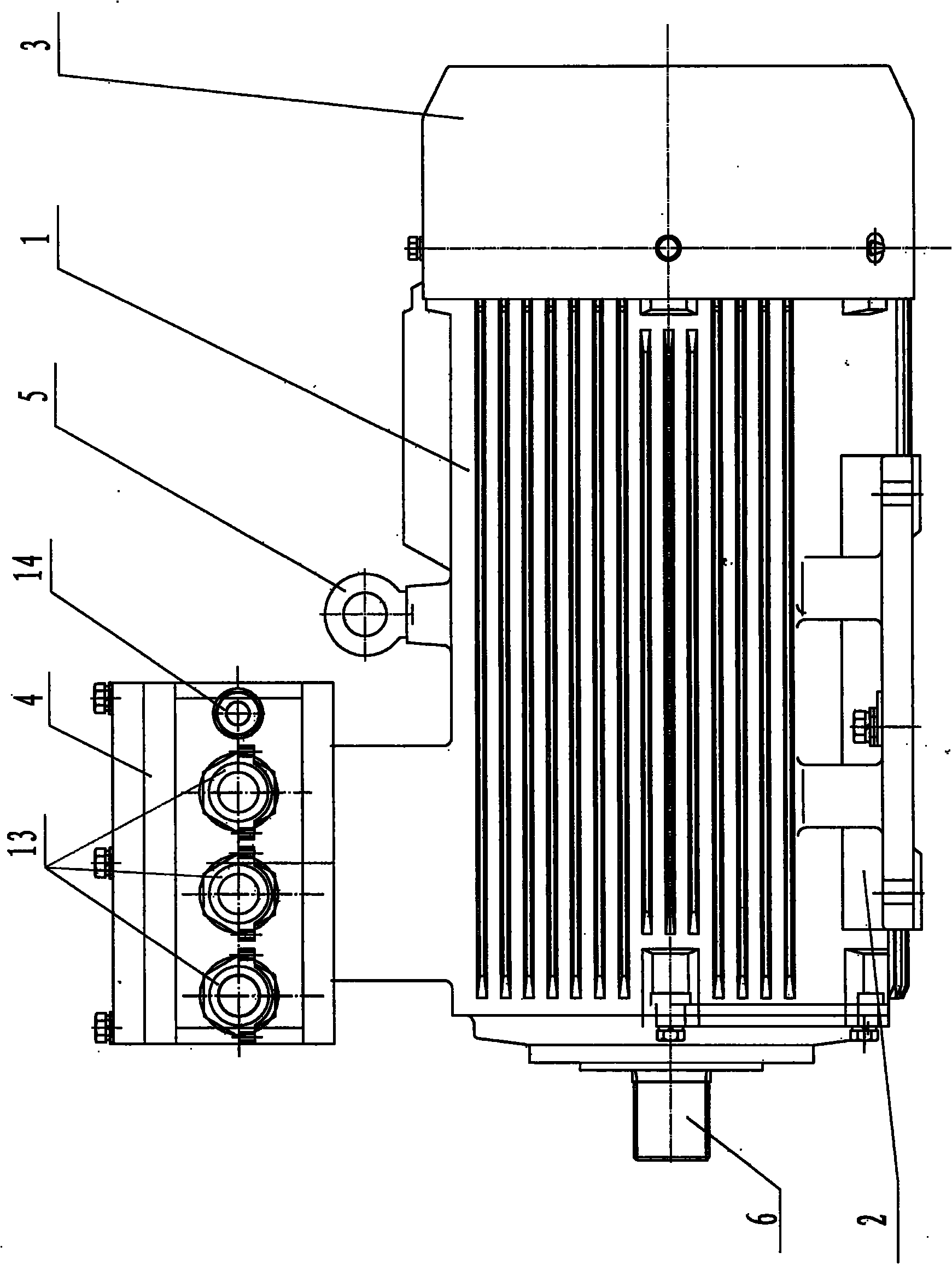 Anti-explosion permanent magnet direct-current brushless motor with controller