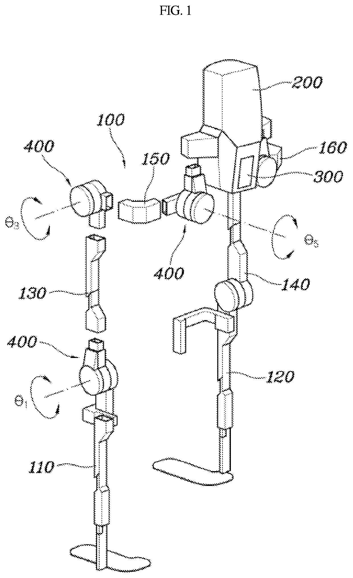 Walking control system and control method of robot