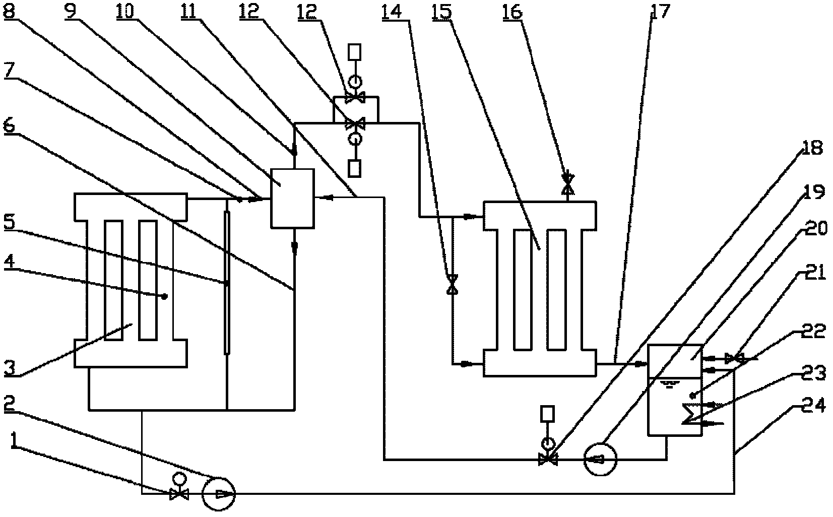 Branch control phase inversion heat exchange system and method based on vapor-liquid heat exchanger