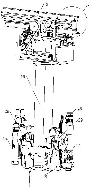 Intelligent inspection robot walking mechanism