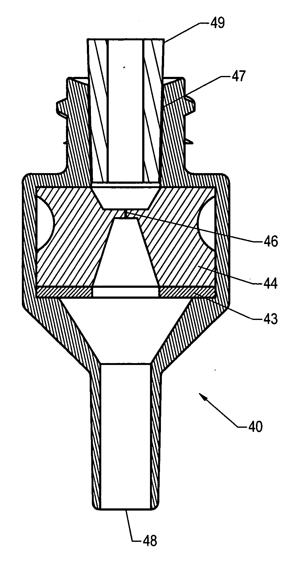 Valved connector