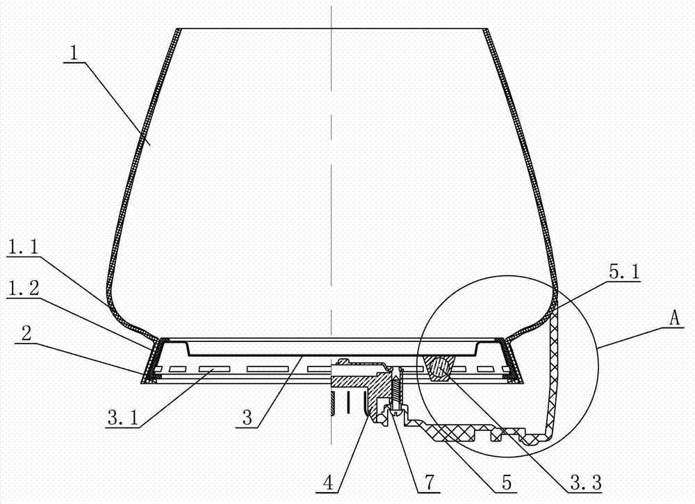 Electric heating glass kettle and assembling method thereof