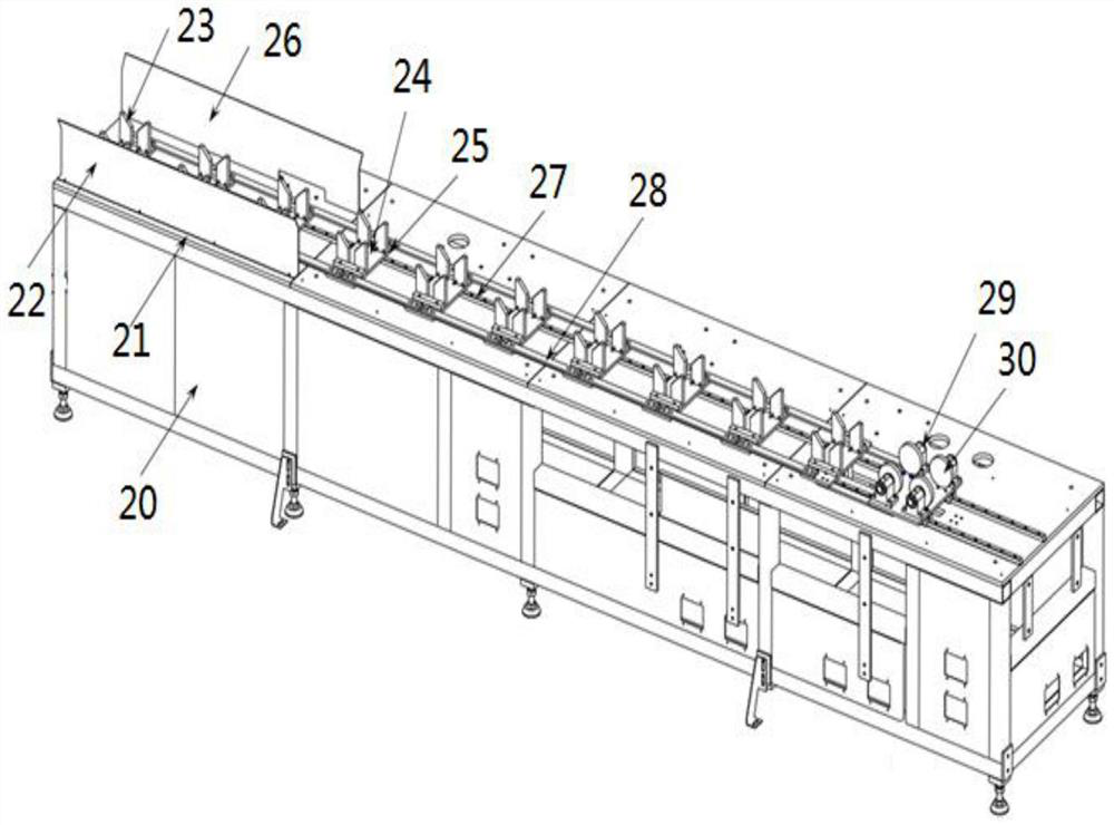 Flexible automatic assembly production line for oil cylinders